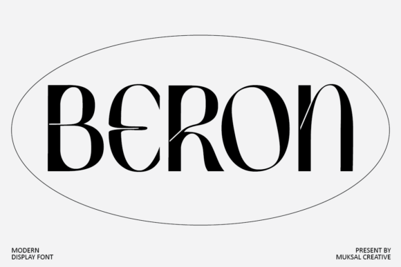 Beron: A Retro Display Font for Timeless Design