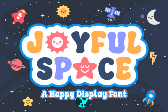 Discover the Joyful Space Display Font