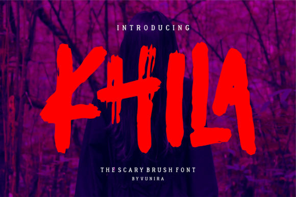 Exploring the Spooky Charm of the Khila Display Font