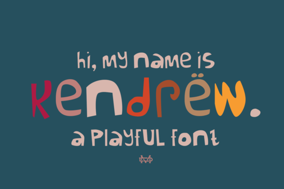 Kendrew: A Typeface That Brings Playful Energy to Your Projects