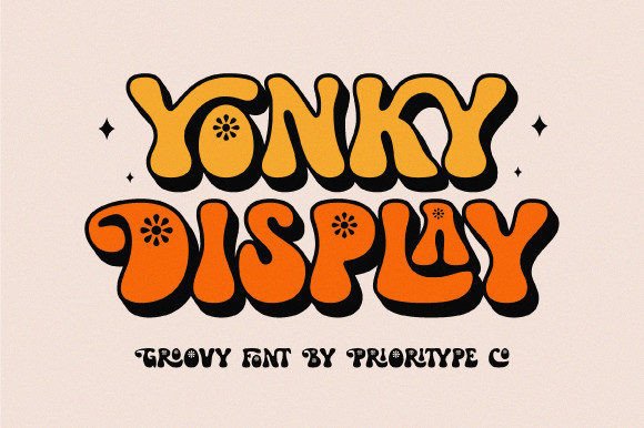 Yonky Display: A Retro Typeface with Modern Flair